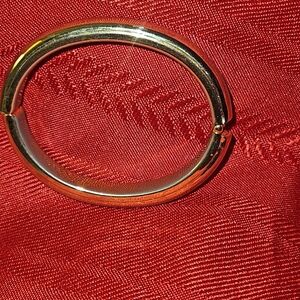 Gold Oval Bangle Bracelet